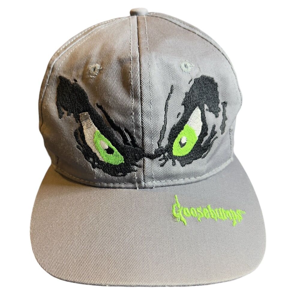 Vintage 1995 Goosebumps Spooky Eyes Annco x Parachute Press Youth Hat Snap Back